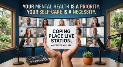 Virtual meeting on mental health and self-care priority.