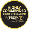 Highly Commended Brides Choice Award 2019 Celebrant logo.