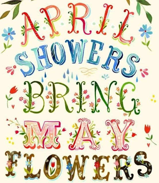 april showers bring may flowers clipart
