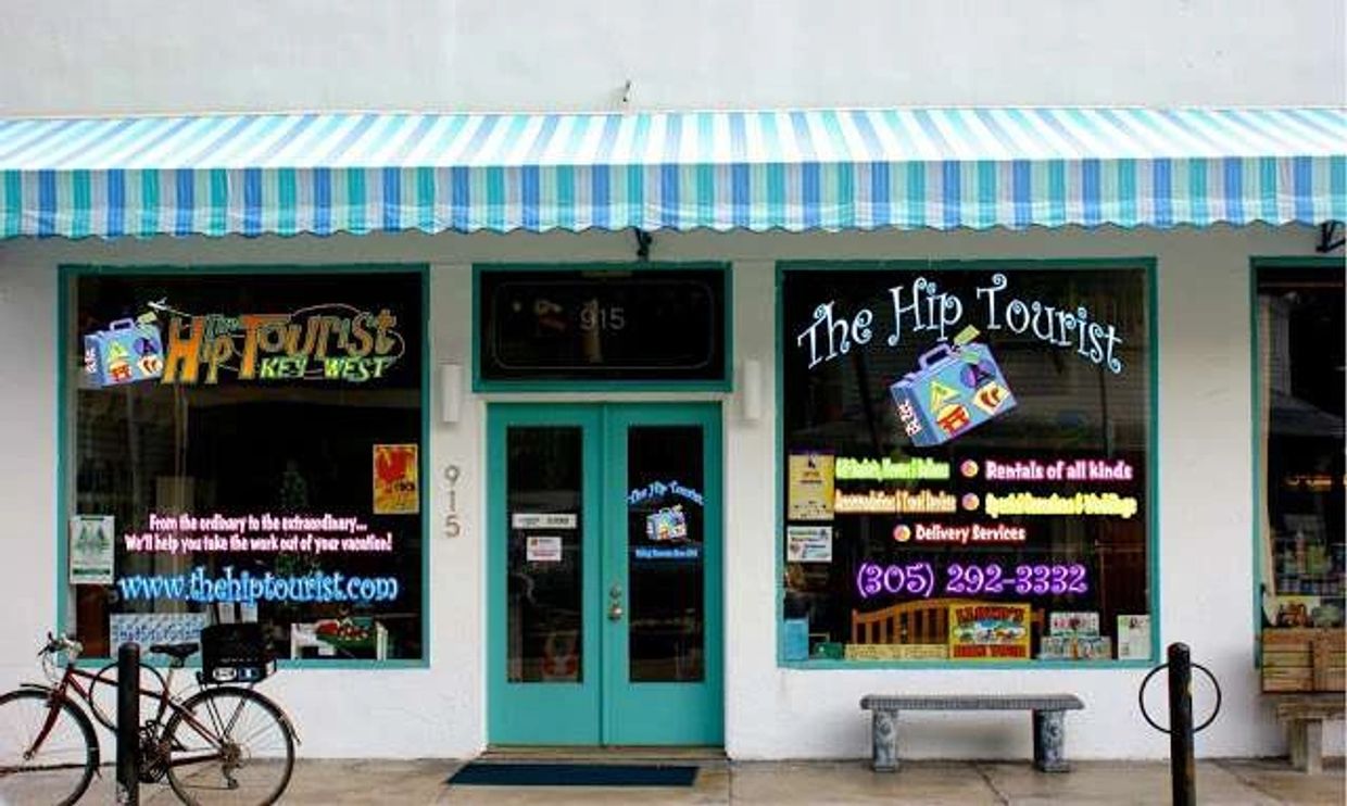 Exterior of The Hip Tourist office location at 915 Simonton St, Key West FL