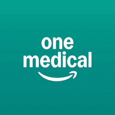 One Medical logo with Amazon smile arrow.