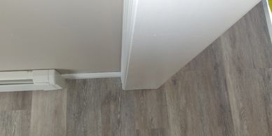 Perfectly cut vinyl plank 