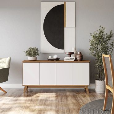 Aparador Buffet Kappesberg 4 Portas Canela 156cm
Referência: R262-CN
