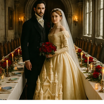 Elegant bride and groom in vintage attire wedding planner in Bexhill on sea, East Sussex