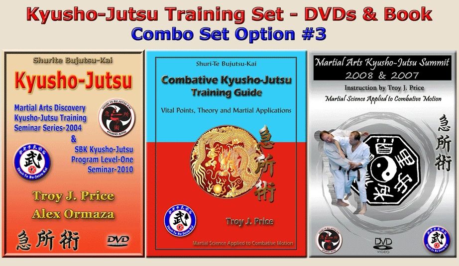 KyushoJutsu Martial Arts Training DVDs & Book Combo Set 3
