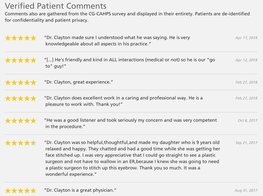 Reviews of Dr. John L. Clayton