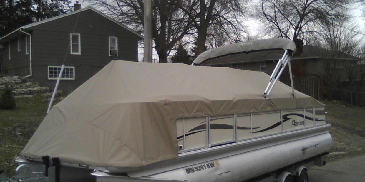 pontoon boat cover repair near me