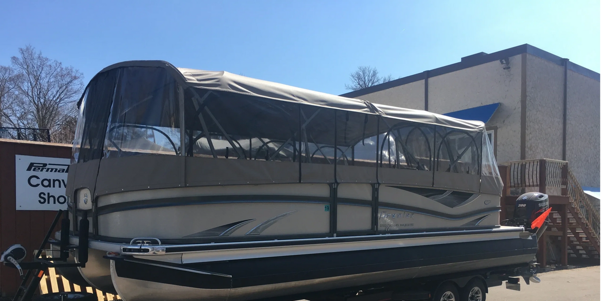 Need a Pontoon Boat Cover?  Pontoon boat covers, Pontoon boat