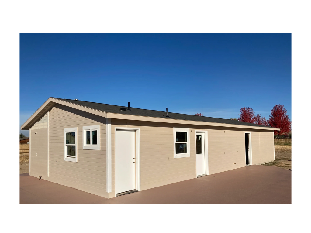 Custom pool house and shop