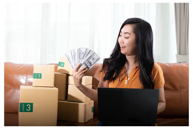 Start an online business making money from home with your laptop.