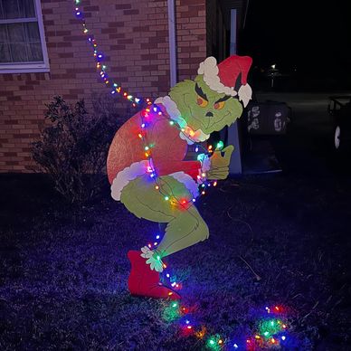 Grinch Stealing Christmas Lights