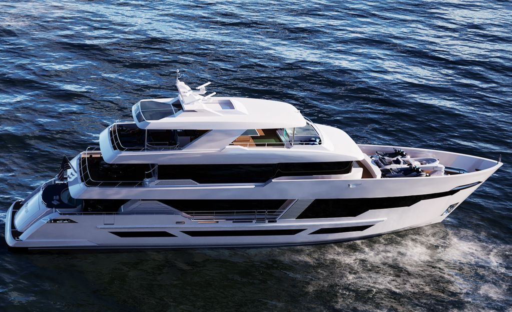 125' Hargrave Superyachts Division. New Trideck yacht for sale. Available now 