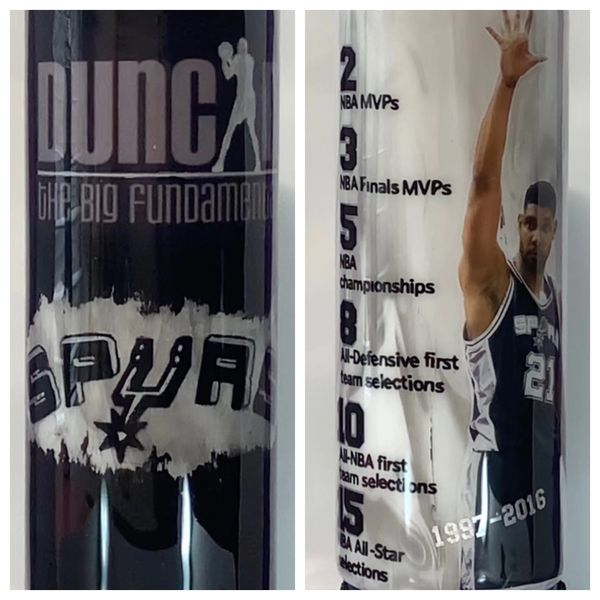 Tim Duncan Tumbler. Tim Duncan stats. San Antonio Spurs 