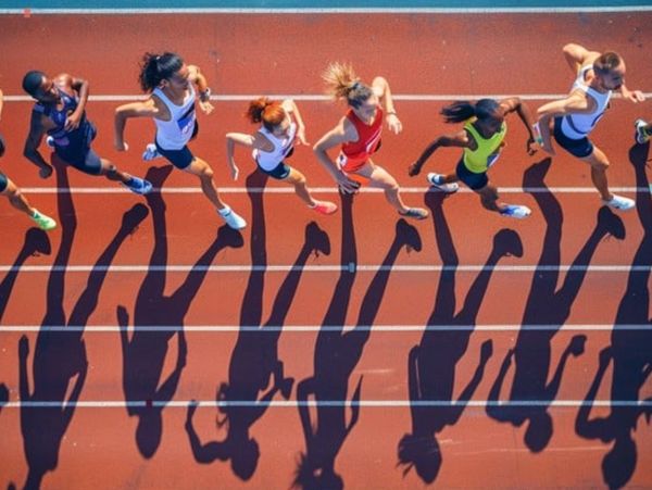Student-Athletes track competition
