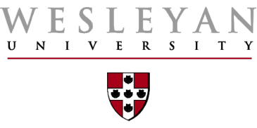 Wesleyan University logo with crest.