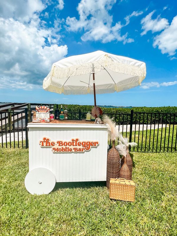 The Kimmy sue bar car great for smaller poolside parties and a great mobile bar on treasure coast