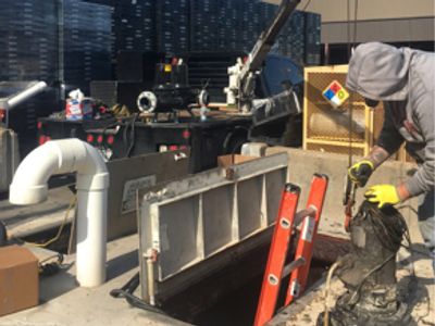 Crew working on LIFT STATION MANAGEMENT