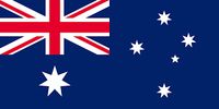The national flag of Australia with its distinctive Union Jack and stars.