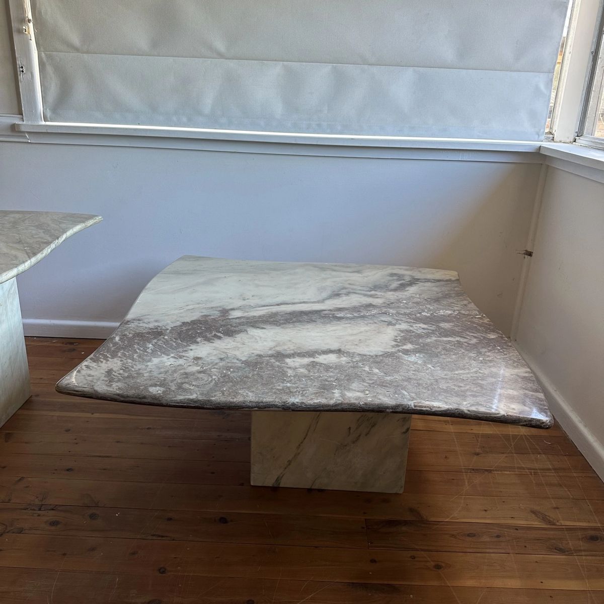 Vintage Nick Scali Wavy Marble Large Coffee Table