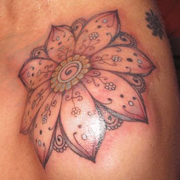 Mandala tatttoo. Tattoo. Ivar Treskon,
 Obsidian Ink Sumner Tattoo, Christchurch.