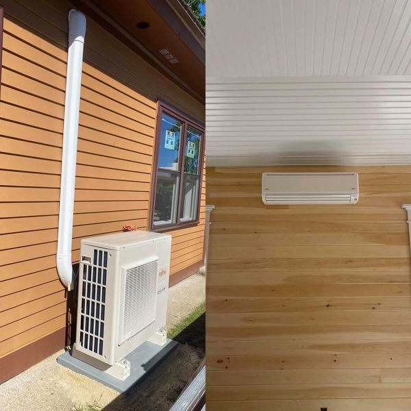 Single zone mini split install