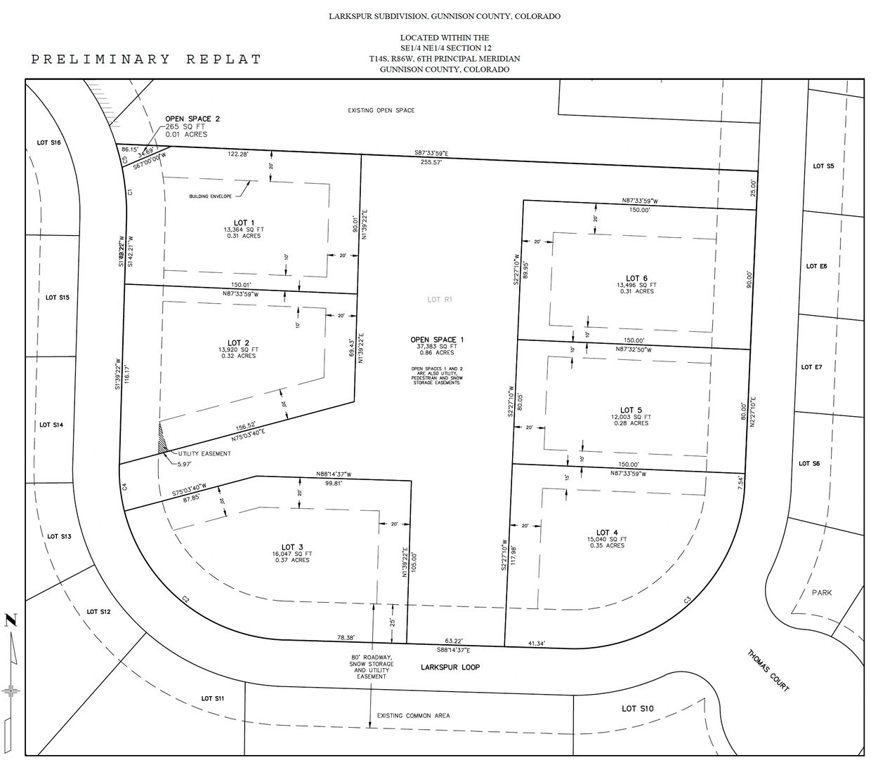 Larkspur Project Preliminary Replat