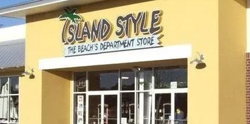 Island Style beach-themed department store exterior.