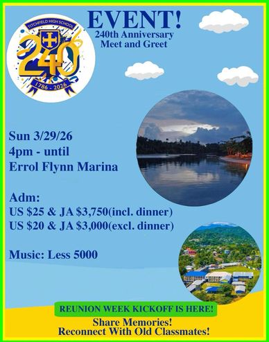 240th ANNIVERSARY HOMECOMING