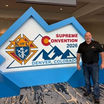 Brother Gene Pavlisak attends The Knights of Columbus Supreme Convention is the premier annual gathe