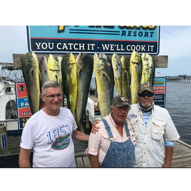 Warden and friends with a nice Mahi dolphin catch!