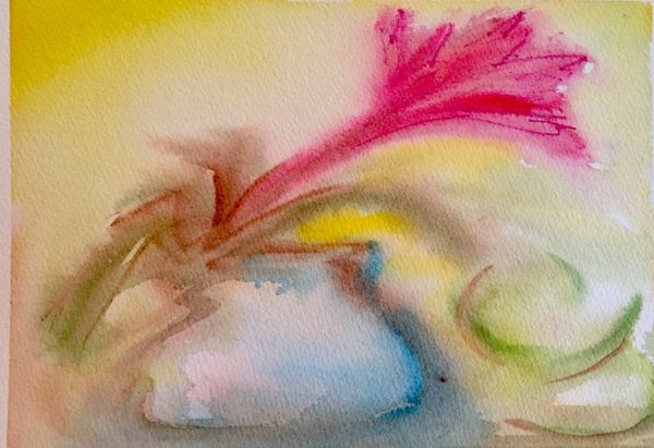 Flower, watercolor