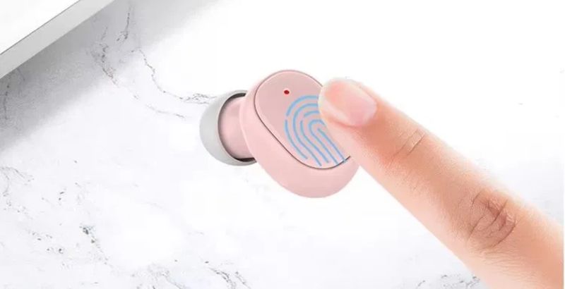XBIT A6S earbuds single button for instant Siri voice assistant access