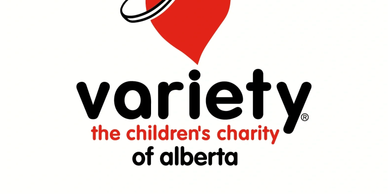 Logo of Variety, the children's charity of Alberta.