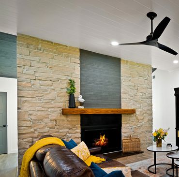fireplace remodel modern farmhouse