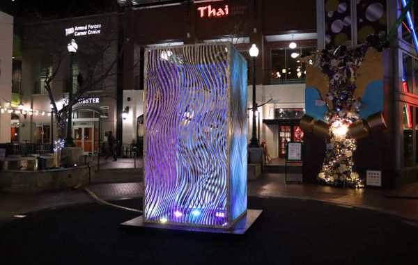 11th Holiday Season Tower at Fountain Plaza in Silver Spring MD on Tuesday night, 19 December 2023