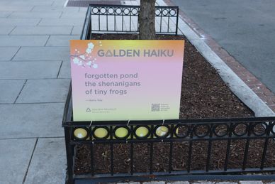 13th GOLDEN HAIKU Poetry Contest Poster, NW, Washington DC on Tuesday evening, 7 April 2026
