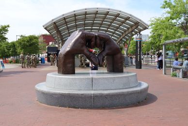 LOVEFUL HANDS Bronze Sculpture by Jay F. Coleman, SE, Washington DC on Saturday, 18 April 2026