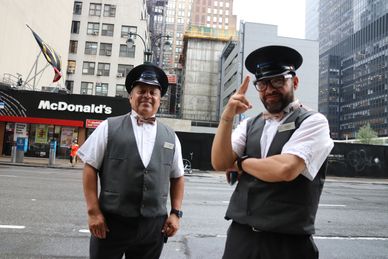 New Yorker Hotel along 8th Avenue between West 34th and West 35th Street in NYC on 23 August 2021 