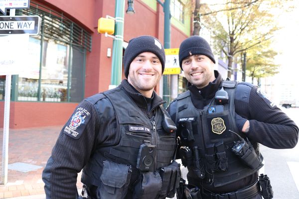 Two Montgomery County Police Officers in Silver Spring MD on Saturday morning, 20 November 2021
