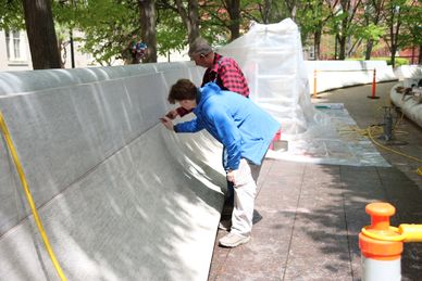 National Law Enforcement Officers Memorial West Wall in Washington DC on Tuesday, 15 April 2025 