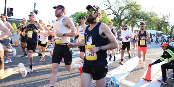 CHERRY BLOSSOM 10 MILE RUN Elite Men Start, SW, Washington DC on Sunday morning, 12 April 2026
