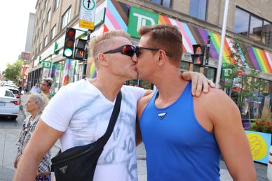 FIERTE MONTREAL Community Days at the Gay Village in Montreal QC on Friday afternoon, 5 August 2022