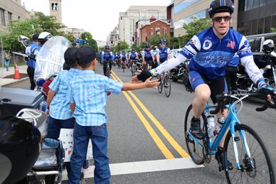 POLICE UNITY TOUR at National Law Enforcement Officers Memorial in Washington DC on 12 May 2024