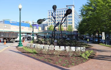 GATEWAY PLAZA at Downtown Silver Spring Shopping Center in Silver Spring MD on 20 April 2021 