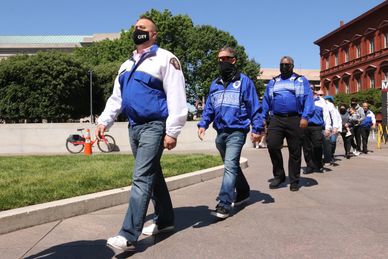 POLICE UNITY TOUR WALK at National Law Enforcement Officers Memorial in Washington DC on 13 May 2021