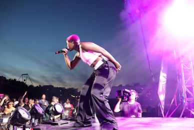 Sarahmee at Fierte Montreal Festival Casino Stage at  Olympic Park, in Montreal QC on 6 August 2022