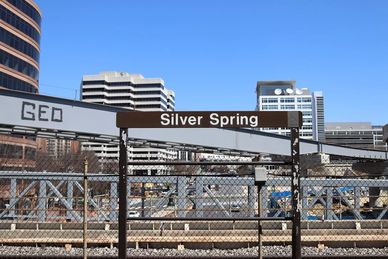 WMATA Silver Spring Station at 8400 Colesville Road in Silver Spring MD on Tuesday, 30 March 2021