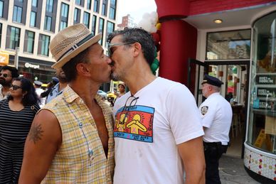 7th Annual QUEER LIBERATION MARCH along 8th Avenue at West 23rd in NYC on Sunday, 29 June 2025