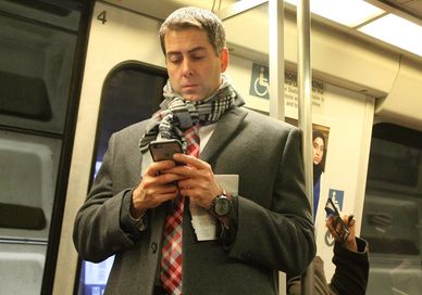 Orange Line Vienna Bound Train between Metro Center and Rosslyn Station in WDC on 5 January 2017