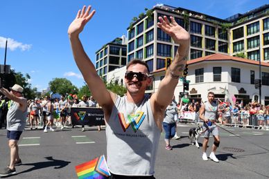 Capital Pride PARADE along 14th at R Street, NW, Washington DC on Saturday, 20 June 2026